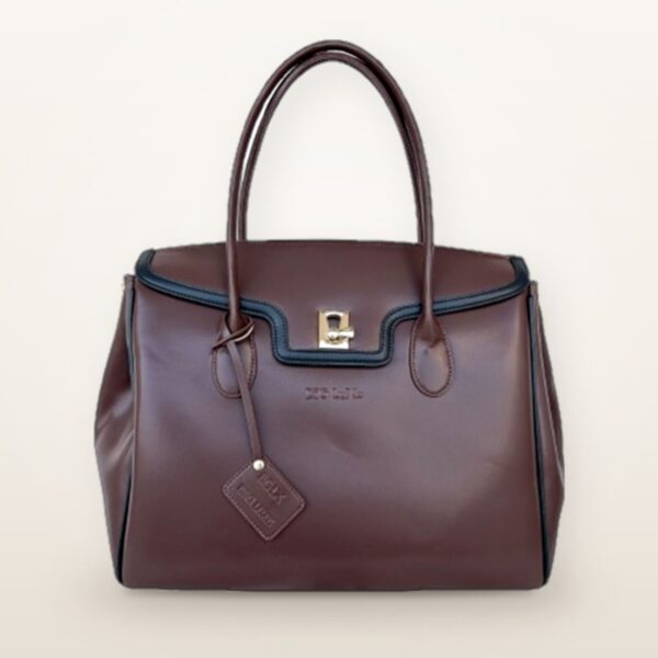 BiiG LuXe Corrine Ferris handbag in Coffee